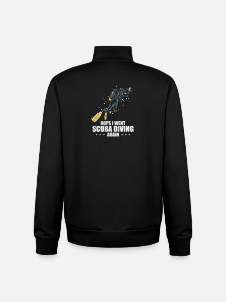 Scuba Diving Dive Design - Unisex Organic Zip Sweatshirt by Stanley/Stella - black