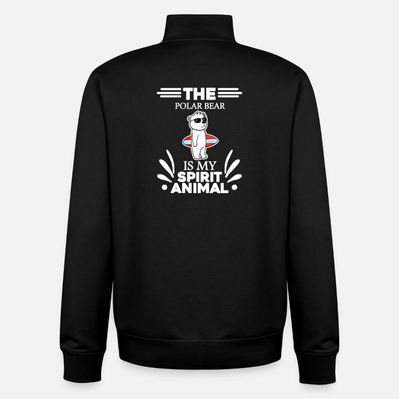 Polar Bear Polar Bear Bear - Unisex Organic Zip Sweatshirt by Stanley/Stella - black