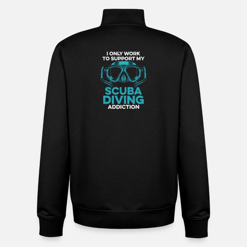 Scuba Diving Gerätetauchen Design - Unisex Organic Zip Sweatshirt von Stanley/Stella - Schwarz