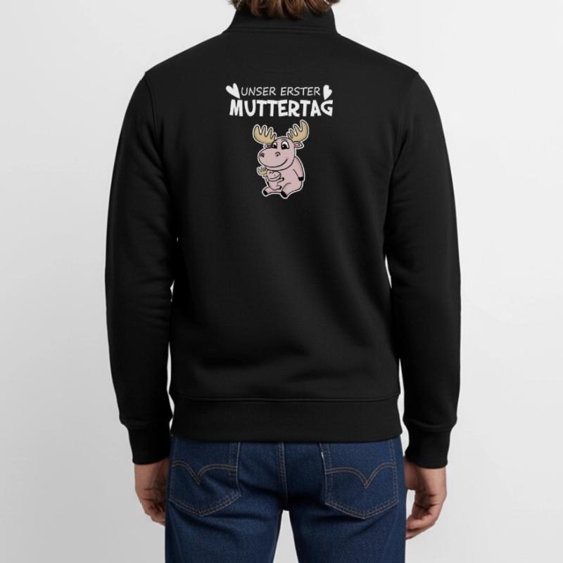Muttertag - erster Muttertag Geschenk Unisex Organic Zip Sweatshirt von Stanley/Stella
