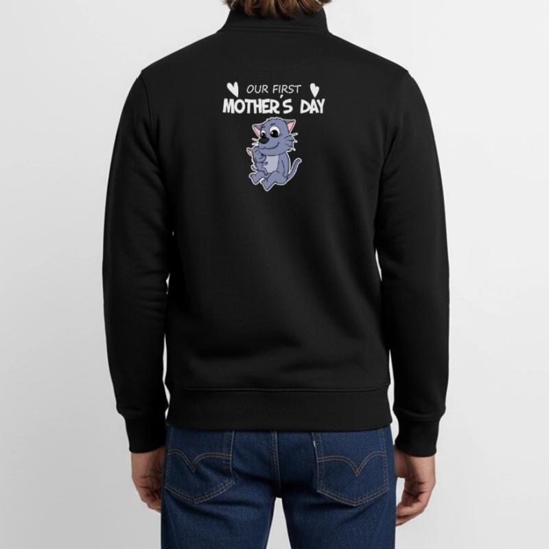 Muttertag - erster Muttertag Geschenk Unisex Organic Zip Sweatshirt von Stanley/Stella