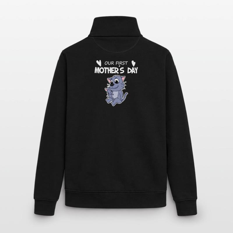 Muttertag - erster Muttertag Geschenk Unisex Organic Zip Sweatshirt von Stanley/Stella