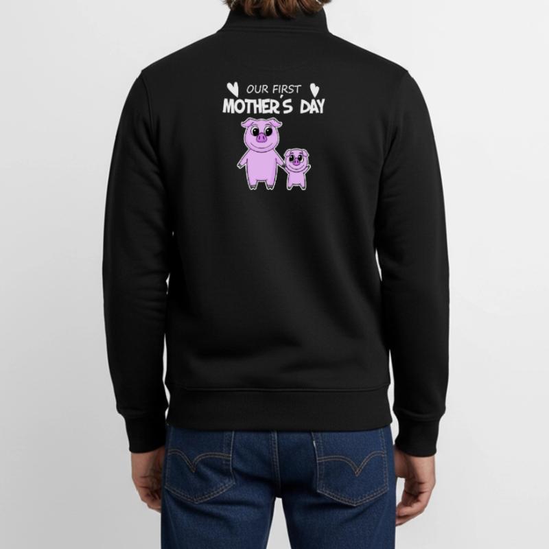 Muttertag - erster Muttertag Geschenk Unisex Organic Zip Sweatshirt von Stanley/Stella