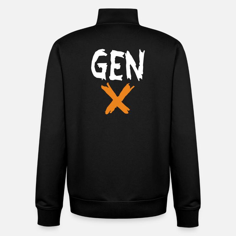 Gen X - Unisex Organic Zip Sweatshirt von Stanley/Stella - Schwarz
