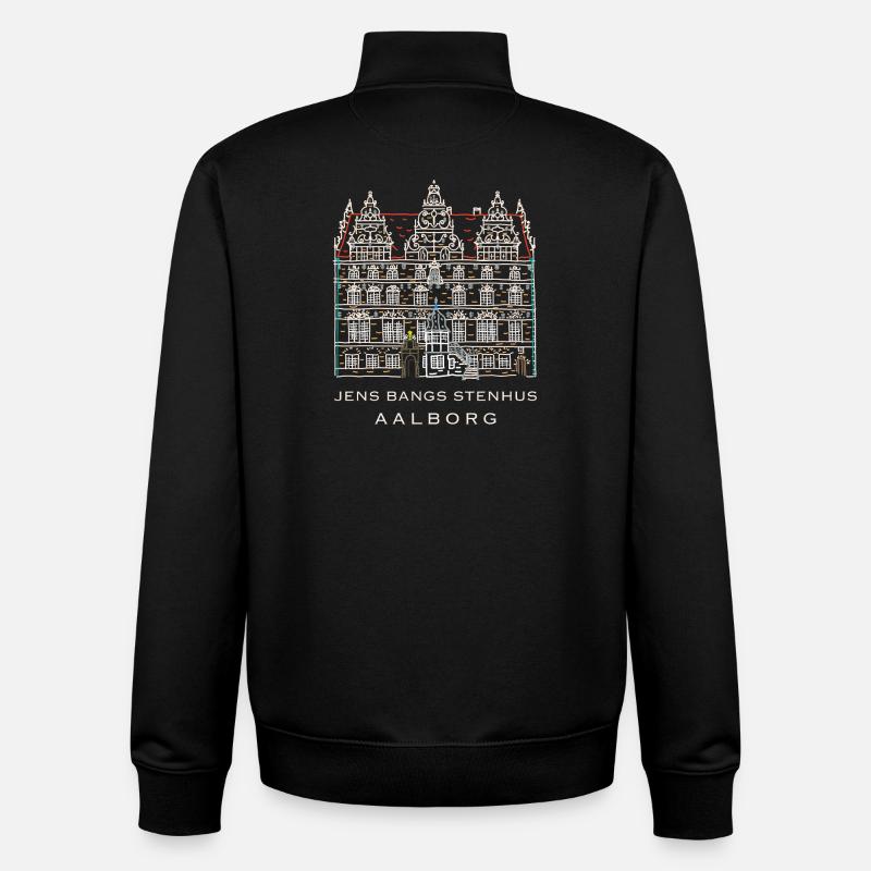 Aalborg, Jens Bangs Stenhus, Dänemark - Unisex Organic Zip Sweatshirt von Stanley/Stella - Schwarz