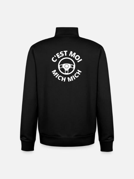 c'est moi mich mich, auto école - Sweat zippé unisexe en coton bio Stanley/Stella - noir