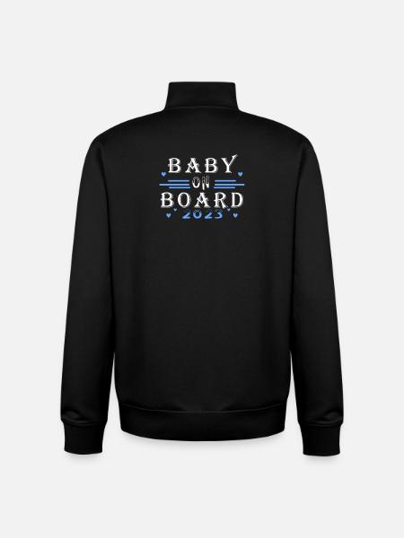 Enceinte 2023 - Sweat zippé unisexe en coton bio Stanley/Stella - noir