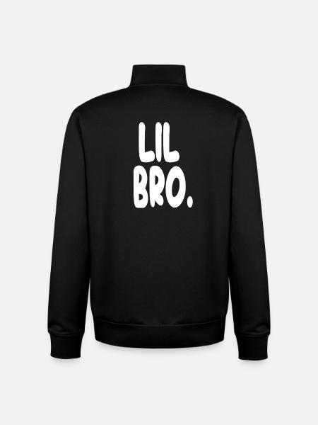 Lil Bro Statement Tee - Unisex Organic Zip Sweatshirt by Stanley/Stella - black