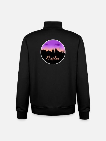 Dresden Fine Skyline - Unisex Organic Zip Sweatshirt by Stanley/Stella - black