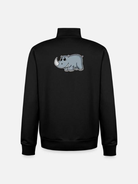 Nashörner Nashorn - Unisex Organic Zip Sweatshirt von Stanley/Stella - Schwarz