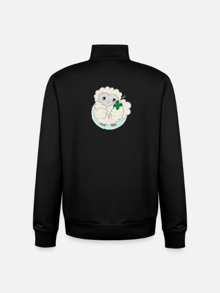 Lioba silk chicken, happiness - Unisex Organic Zip Sweatshirt by Stanley/Stella - black
