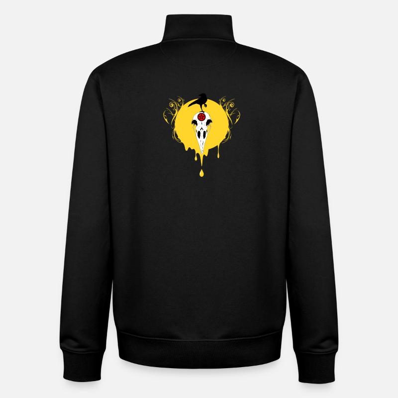 Gothique - Sweat zippé unisexe en coton bio Stanley/Stella - noir