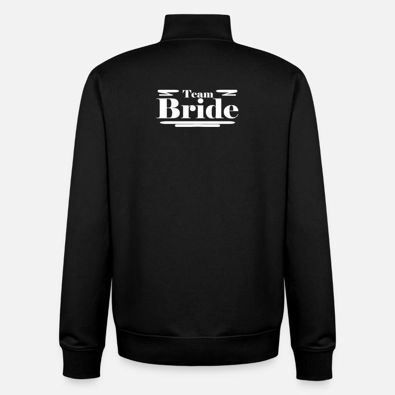 Épouse de l’équipe - Sweat zippé unisexe en coton bio Stanley/Stella - noir