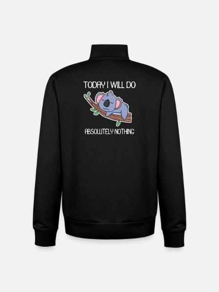 Funny saying, funny sayings - Unisex Organic Zip Sweatshirt by Stanley/Stella - black