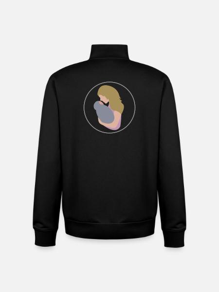 Mutter und Kind - Unisex Organic Zip Sweatshirt von Stanley/Stella - Schwarz
