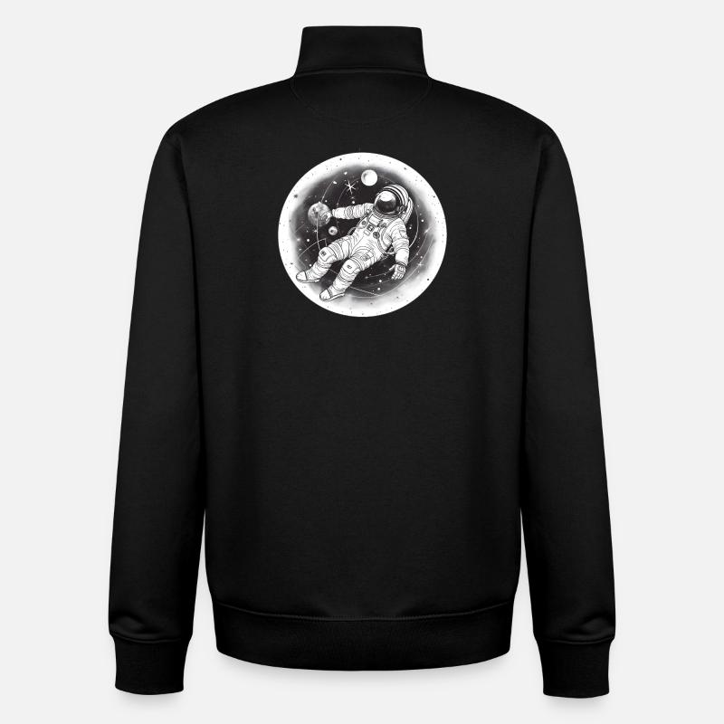 Astronaut - Unisex Organic Zip Sweatshirt von Stanley/Stella - Schwarz