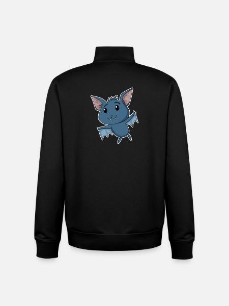Bat - Unisex Organic Zip Sweatshirt by Stanley/Stella - black