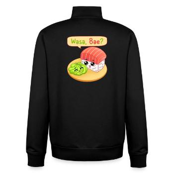 Sushi, Sushi-Fan, Wasabi - Unisex Organic Zip Sweatshirt von Stanley/Stella - Schwarz - Hinten - AI Model Male 185 light (185cm)
