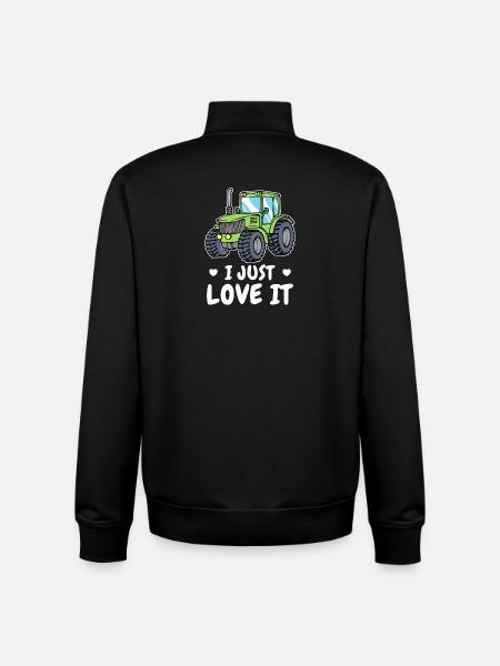 Landwirt Statement Kraftfahrzeug Traktor Ackerbau - Unisex Organic Zip Sweatshirt von Stanley/Stella - Schwarz