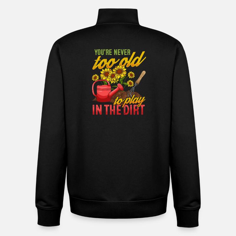 Gartenarbeit Gärtner - Unisex Organic Zip Sweatshirt von Stanley/Stella - Schwarz