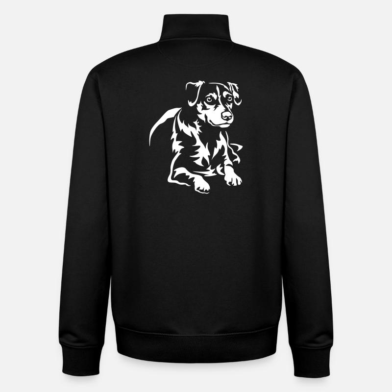 Dansk Svensk Gaardhond "Black Edition" - Unisex Organic Zip Sweatshirt by Stanley/Stella - black