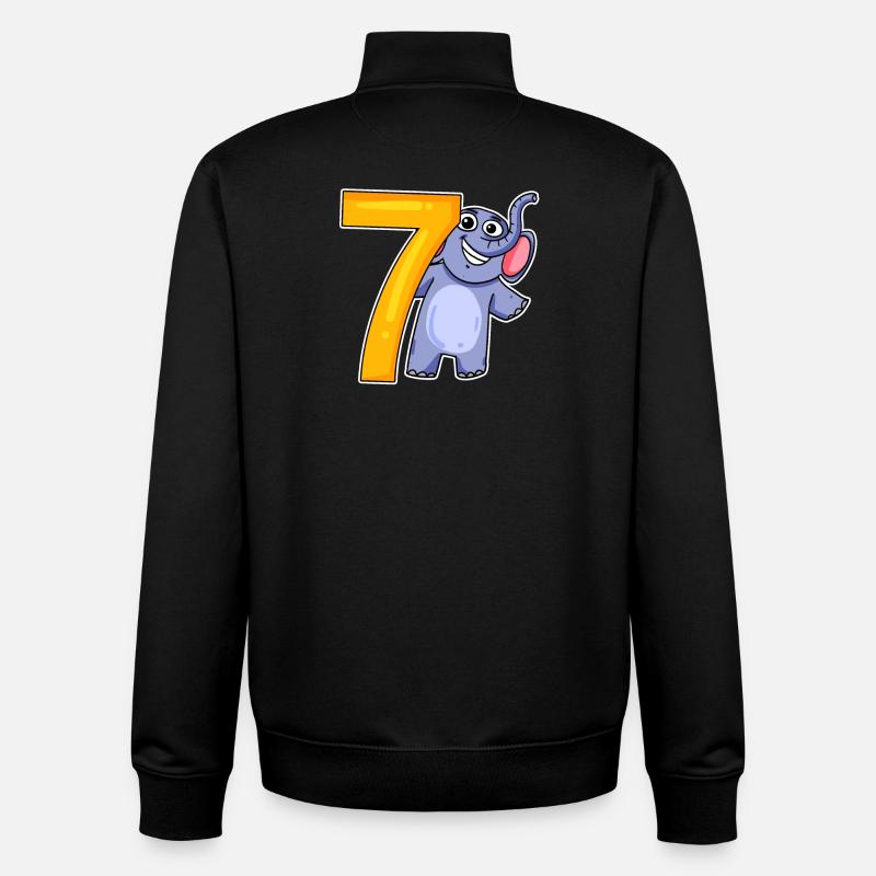 seven - 7 - Unisex Organic Zip Sweatshirt by Stanley/Stella - black