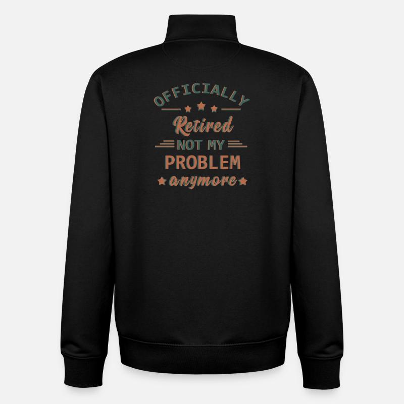 Lustiger Ruhestandsspruch - Unisex Organic Zip Sweatshirt von Stanley/Stella - Schwarz