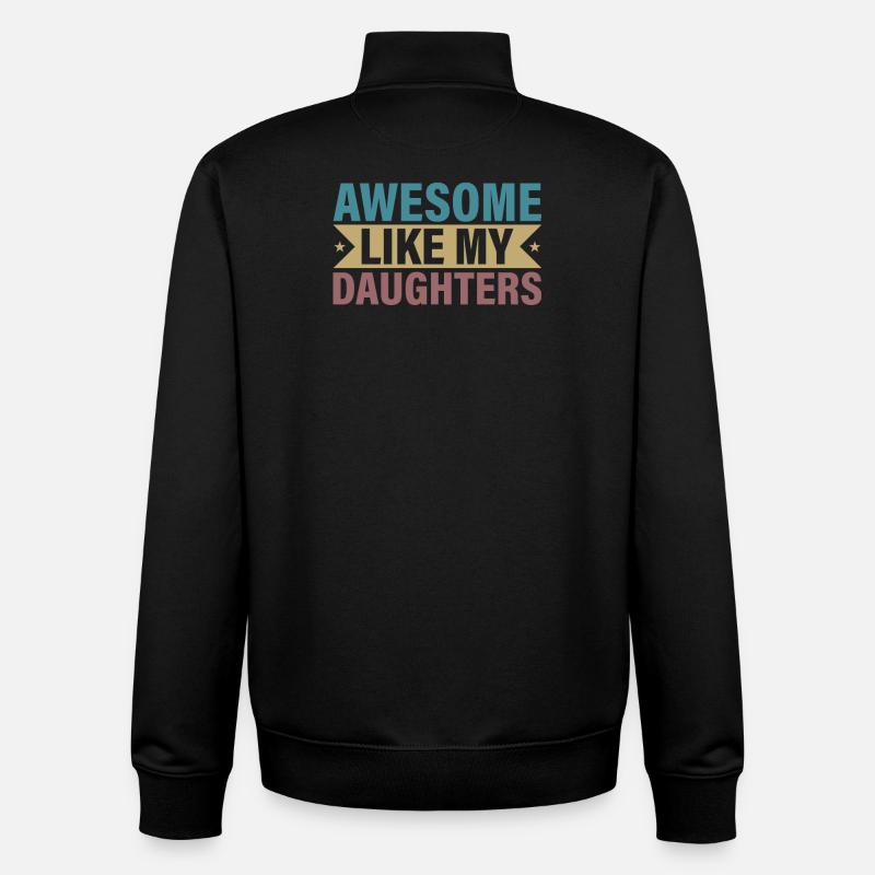 Weibliche Eltern-Pride-Botschaft - Unisex Organic Zip Sweatshirt von Stanley/Stella - Schwarz