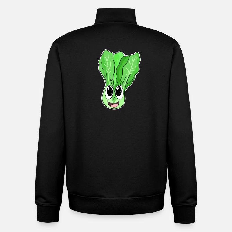 Laitue - Sweat zippé unisexe en coton bio Stanley/Stella - noir