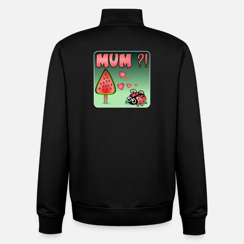 Wassermelone BUG - Unisex Organic Zip Sweatshirt von Stanley/Stella - Schwarz
