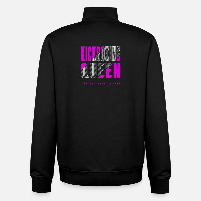 Kickboxen Königin - Unisex Organic Zip Sweatshirt von Stanley/Stella - Schwarz