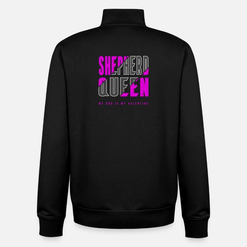 Shepherd Königin - Unisex Organic Zip Sweatshirt von Stanley/Stella - Schwarz