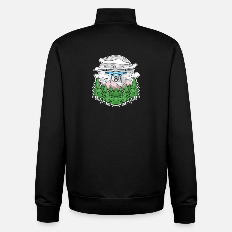 Drone - Unisex Organic Zip Sweatshirt by Stanley/Stella - black