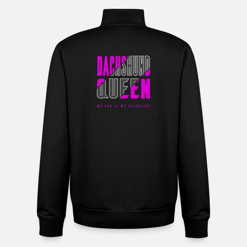 Dackel Königin - Unisex Organic Zip Sweatshirt von Stanley/Stella - Schwarz