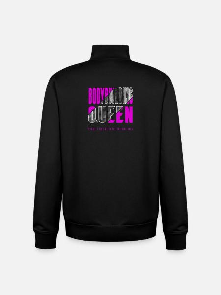 Bodybuilding queen - Unisex Organic Zip Sweatshirt by Stanley/Stella - black