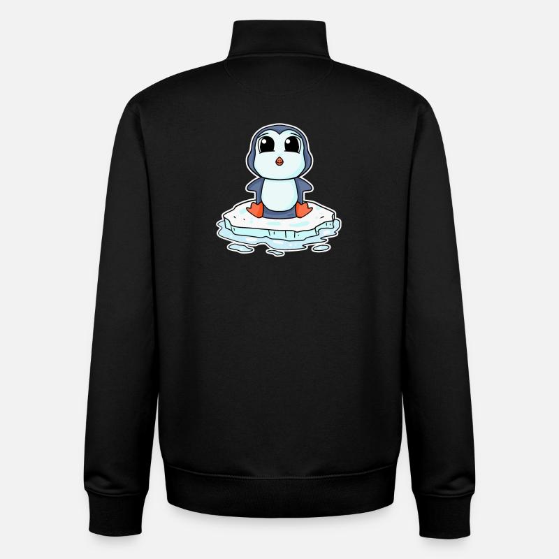 Pinguin Pinguine - Unisex Organic Zip Sweatshirt von Stanley/Stella - Schwarz