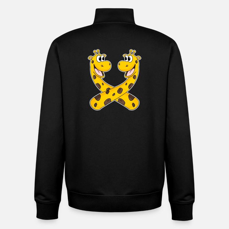 Giraffen Giraffe - Unisex Organic Zip Sweatshirt von Stanley/Stella - Schwarz