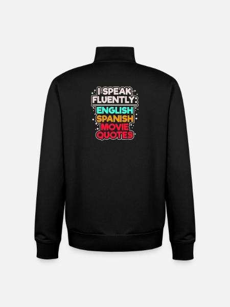 Movies Statement Streaming Movie Watch Cineaste - Unisex Organic Zip Sweatshirt by Stanley/Stella - black