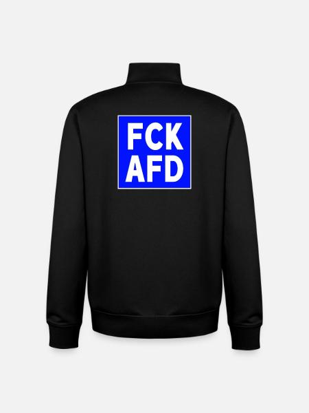 FCK AFD - Unisex Organic Zip Sweatshirt von Stanley/Stella - Schwarz