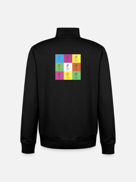 Microphone design - Unisex Organic Zip Sweatshirt by Stanley/Stella - black
