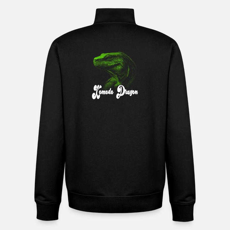 Komodowaran Design - Unisex Organic Zip Sweatshirt von Stanley/Stella - Schwarz