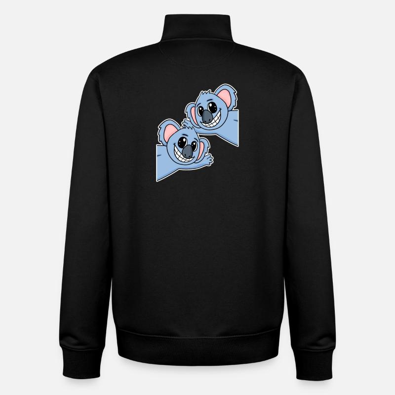 Koala Koalas - Unisex Organic Zip Sweatshirt von Stanley/Stella - Schwarz