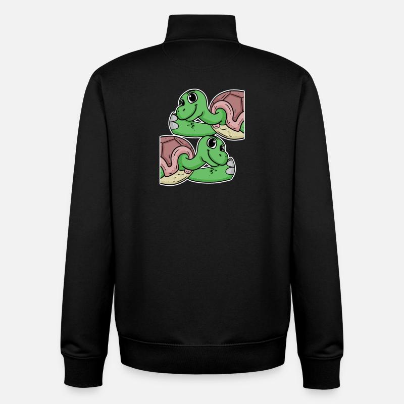 Turtle Turtles - Unisex Organic Zip Sweatshirt by Stanley/Stella - black