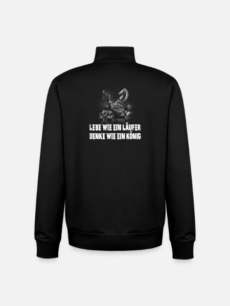 Schach Design - Unisex Organic Zip Sweatshirt von Stanley/Stella - Schwarz