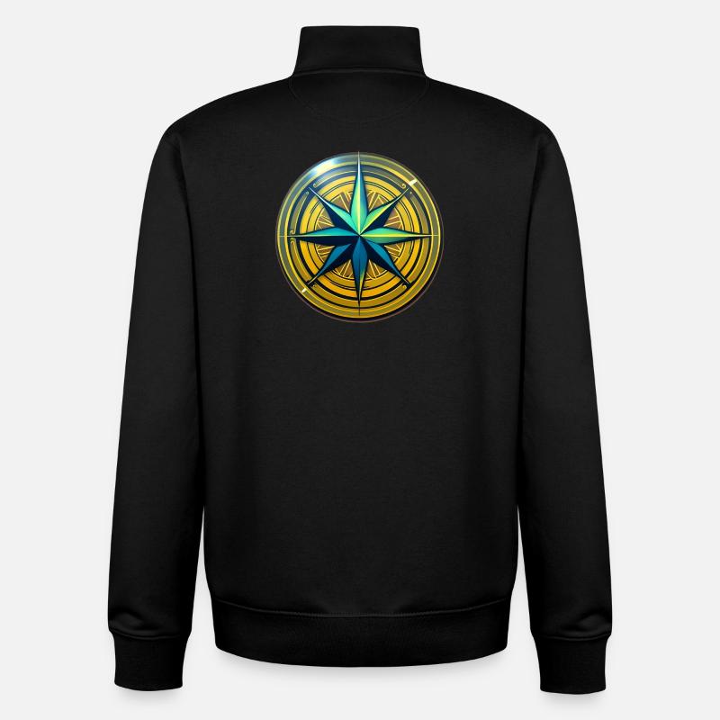 Compass - Unisex Organic Zip Sweatshirt by Stanley/Stella - black