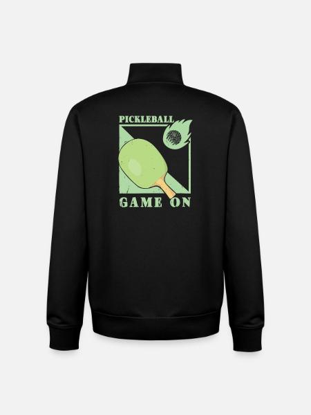 Pickleball Player - Unisex Organic Zip Sweatshirt by Stanley/Stella - black