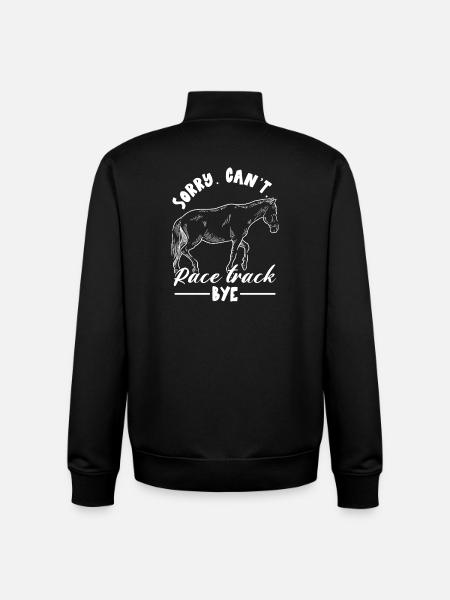 Pferde Design - Unisex Organic Zip Sweatshirt von Stanley/Stella - Schwarz