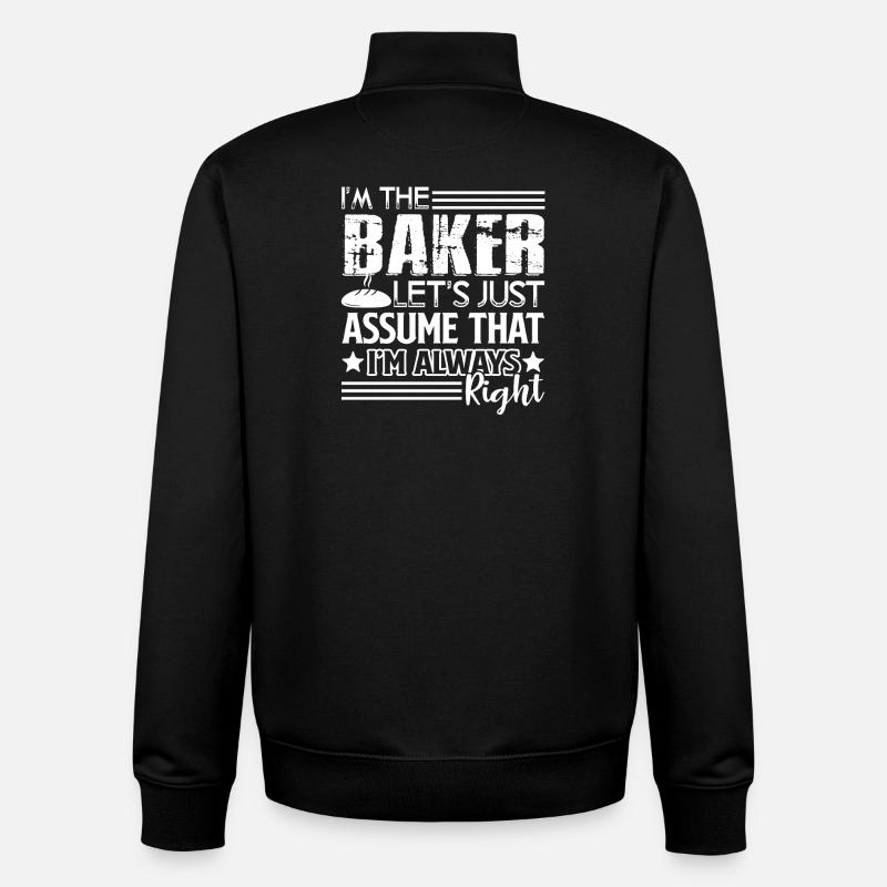 Baker I'm The Baker - Unisex Organic Zip Sweatshirt by Stanley/Stella - black
