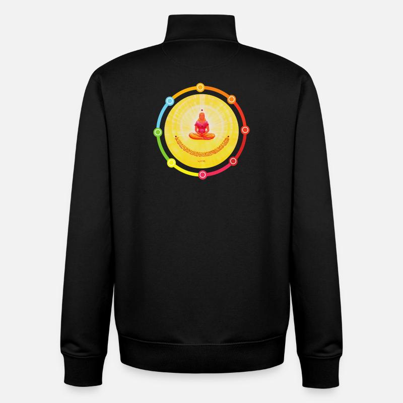Baume Âme CreationLight - Sonja Ariel - Sweat zippé unisexe en coton bio Stanley/Stella - noir