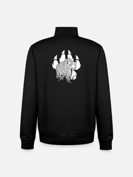 Panther's Paw - Unisex Organic Zip Sweatshirt by Stanley/Stella - black